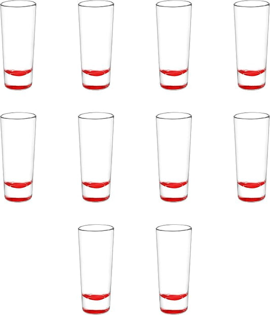 DISCOUNT PROMOS Cordial Shooter Shot Glasses 2 oz. Set of 10, Bulk Pack - Great for Birthdays