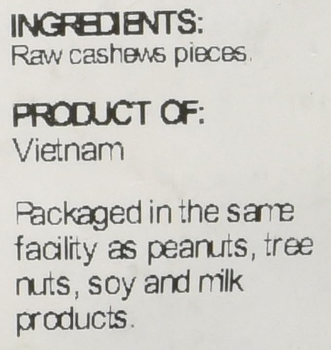 Sincerely Nuts - Raw Cashews Pieces Unsalted | Healthy Snack, Source of Protein | Keto and Paleo