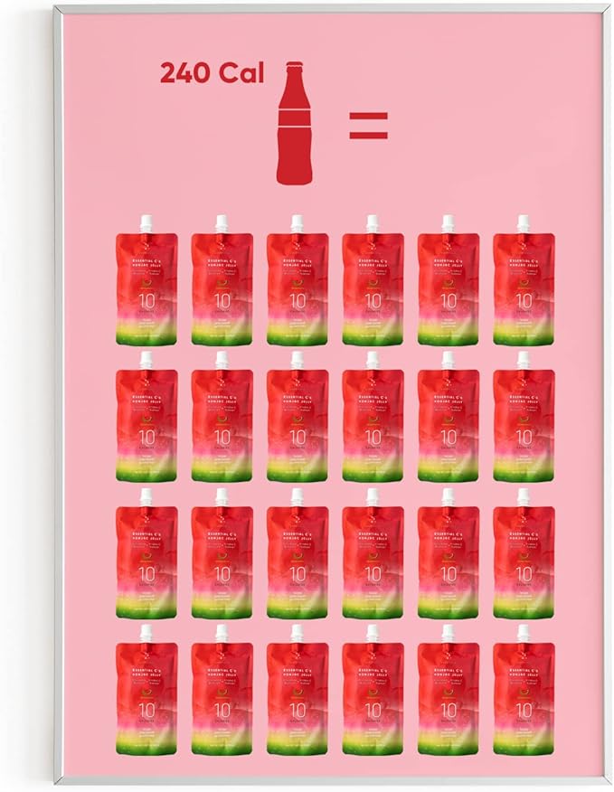 EVERYDAZE Essential C?셲 Konjac Jelly | Watermelon | Vegan Collagen Peptides and Vitamin C | Gluten