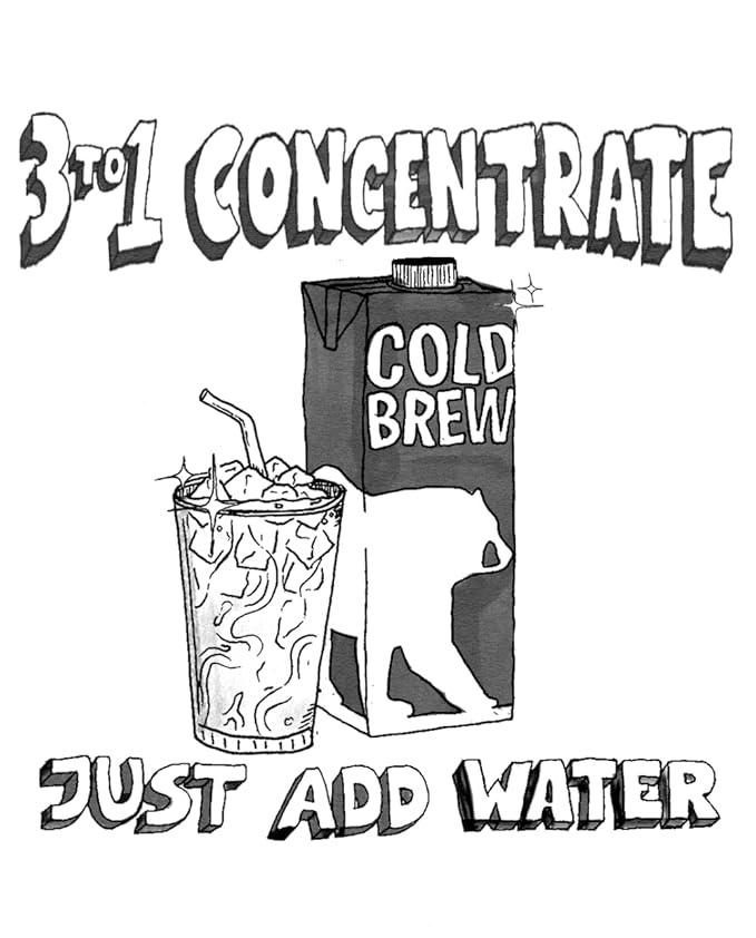 Wandering Bear Organic Unsweetened Extra Strong Cold Brew in a Box Coffee, Shelf-Stable, 21