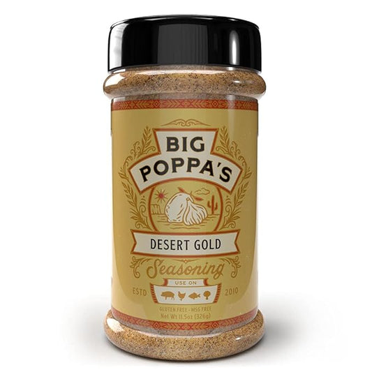 Big Poppa’s Desert Gold Seasoning — Irresistible Lemon & Mediterranean Flavors Blend — Gluten-Free