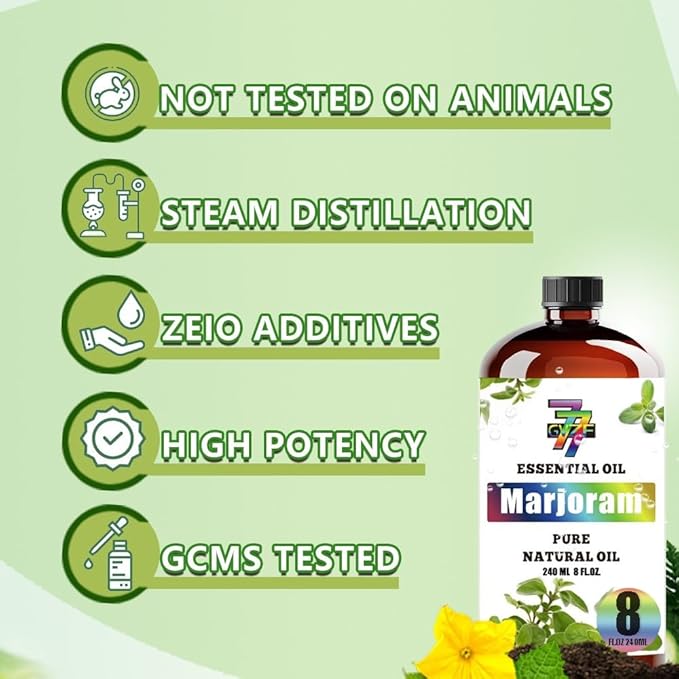 Marjoram Essential Oil (8 oz / 240 ml) ??Marjoram Oils for diffusers, humidifiers, Home Baths