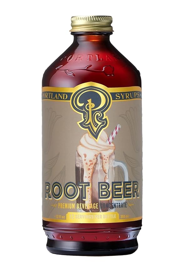 Portland Syrups Genuine Root Beer Syrup - Premium Beverage Concentrate for Authentic Cocktails