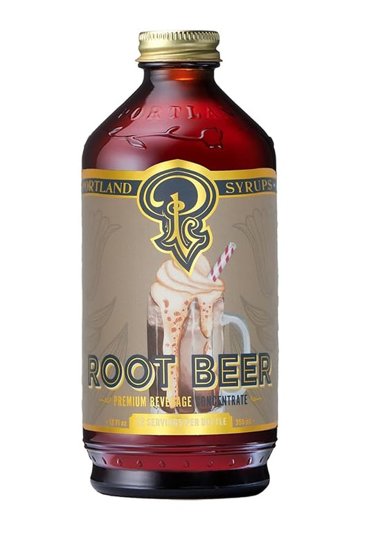 Portland Syrups Genuine Root Beer Syrup - Premium Beverage Concentrate for Authentic Cocktails