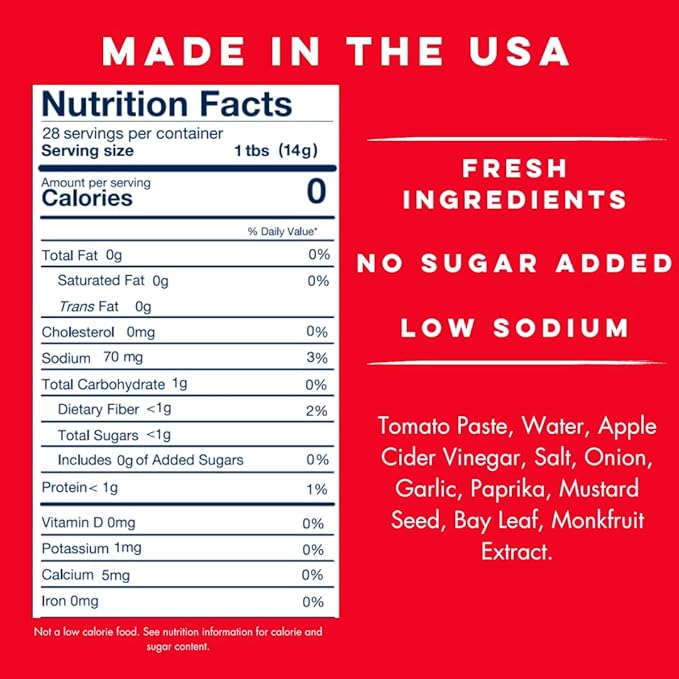 Yo Mama's Foods Keto Classic Ketchup ??Pack of (1) - No Sugar Added, Low Carb, Vegan, Gluten Free