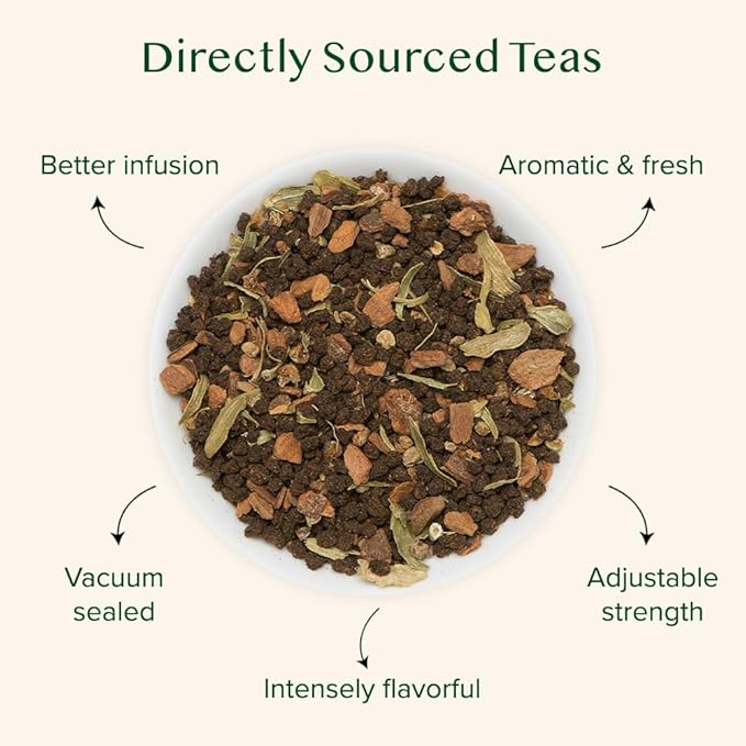 VAHDAM, Cinnamon Masala Chai Tea (50+ Cups,3.53oz) Ancient Cinnamon Tea Recipe | Spiced Chai Tea