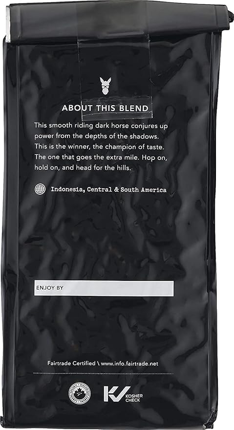 Kicking Horse Coffee, 454 Horse Power, Dark Roast, Whole Bean, 10 oz - Certified Organic