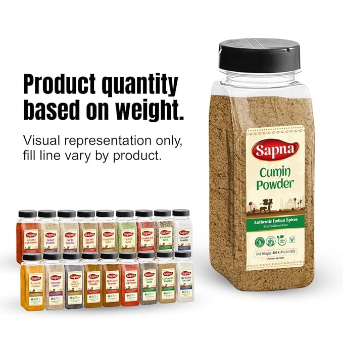 Sapna Mild Curry Powder, 14 OZ, Premium Authentic Indian Spice Blend, All Natural