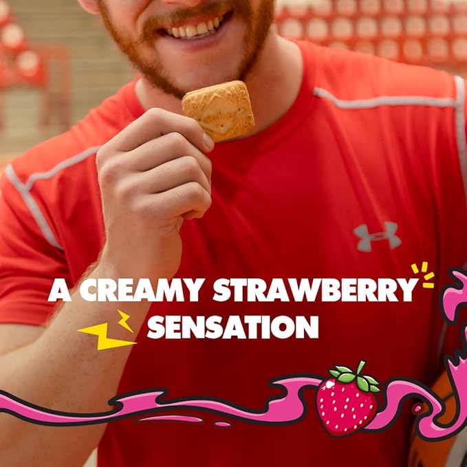 Chiky Strawberry Fudge Cookies, Crunchy & Sweet, Smooth Cream Center, Crispy Texture That Melts In