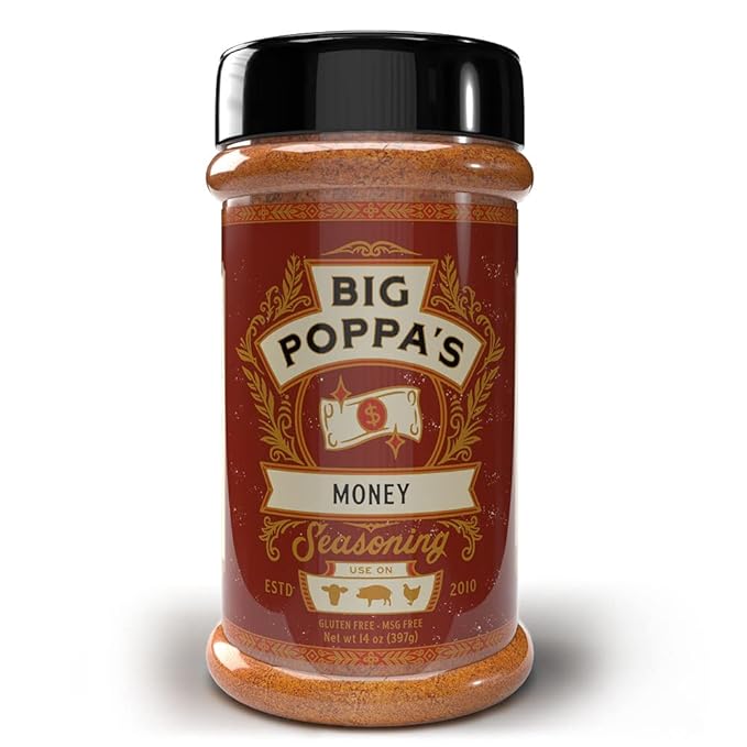Big Poppa’s Money BBQ Rub — Award Winning Pork BBQ Rub — Gluten-Free Spice Mix — Dry Rubs for