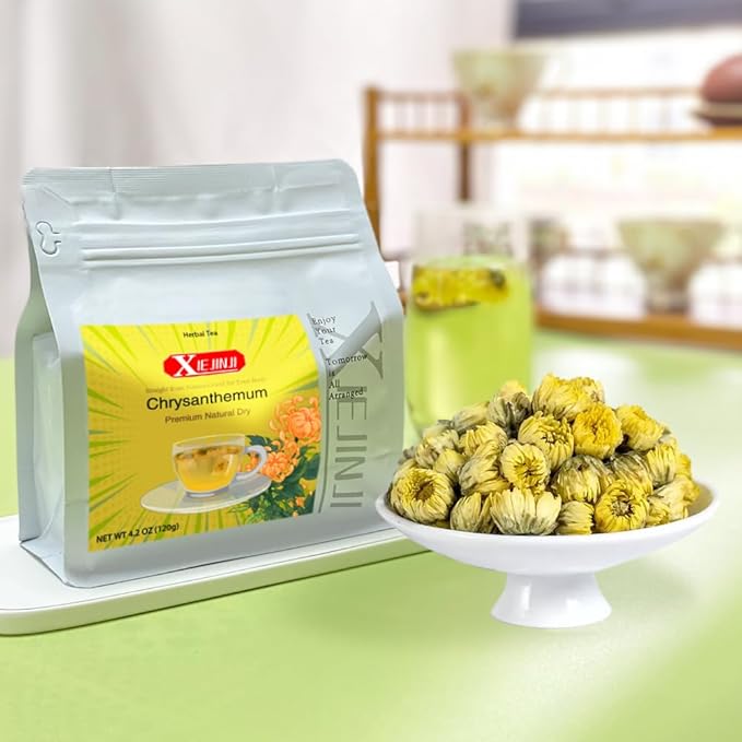 Chrysanthemum Tea - 100% Pure Premium Natural Dried Fetal Chrysanthemum(4.2oz/120g), Caffeine-Free