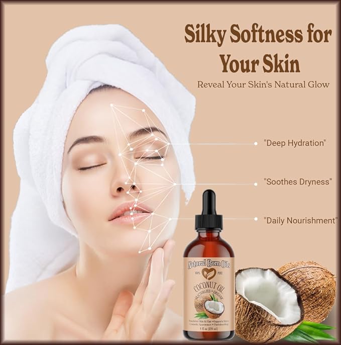 Coconut Oil Fractionated, 1 Gallon, Organic, Cold-Pressed, Carrier Oil, Fast-Absorbing, Deep Skin