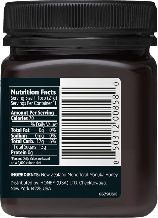 MANUKA DOCTOR - MGO 625+ Manuka Honey Monofloral, 100% Pure New Zealand Honey. Certified.
