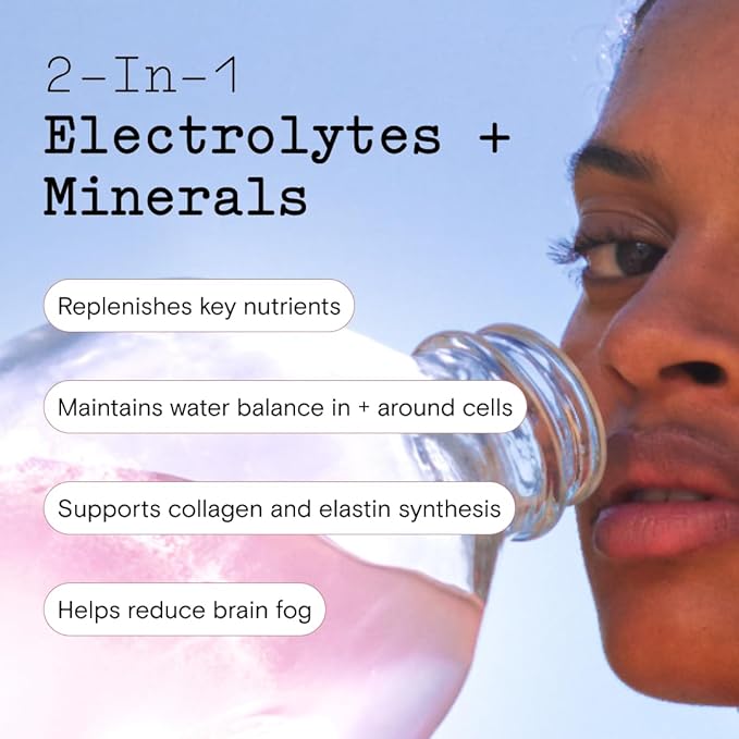 Moon Juice - Mini Dew Electrolytes Powder - Watermelon (30 Servings) - 2in1 Electrolytes & Minerals