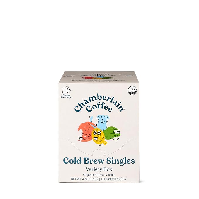 Chamberlain Coffee Variety Box Single Serve Bags - Includes 5 Blends, Original Family, Early Bird