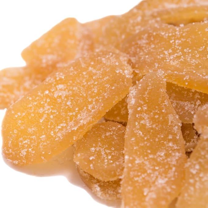 Gerbs Crystalized Dried Ginger 4 lbs. | Unsulfured, No Additives, Resealable Bulk Bag | Bold &
