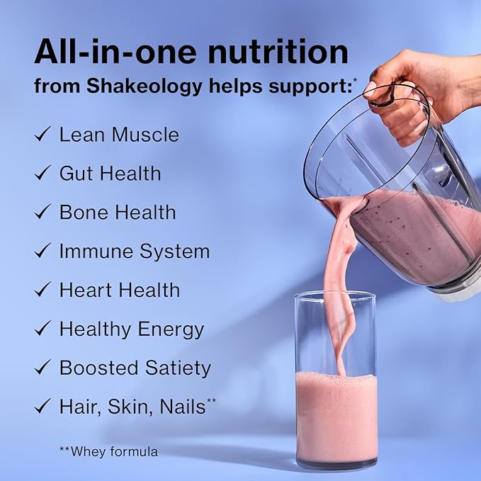 BODi Shakeology 0g Added Sugar Plant-Based Vegan Protein Powder ??Gluten-Free Superfood Shake with