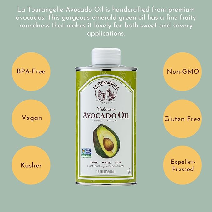 La Tourangelle, Avocado Oil, Handcrafted from Premium Avocados, Great for Cooking, as Butter