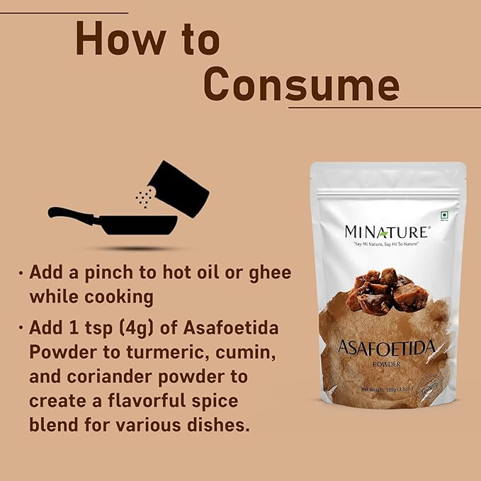 Minature Asafoetida Powder (Hing) | Natural Indian Spice 227g (8oz)| Heeng Powder | Authentic