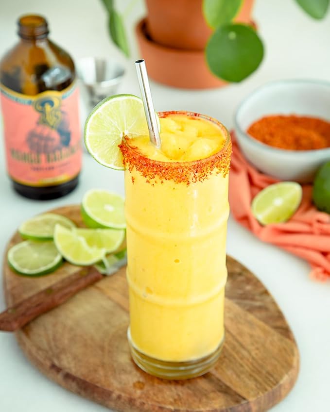 Portland Syrups Mango Habanero Syrup - Bold Mango Flavor with a Fiery Habanero Kick - Premium