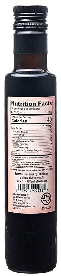Pomegranate Balsamic Vinegar - Gourmet Barrel Aged Infused Balsamic Vinegar - Great for Dressing