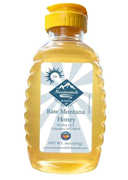 1 lb Raw Montana Honey- Made in Montana. Raw Honey From Montana. Unpasteurized honey, Raw Honey