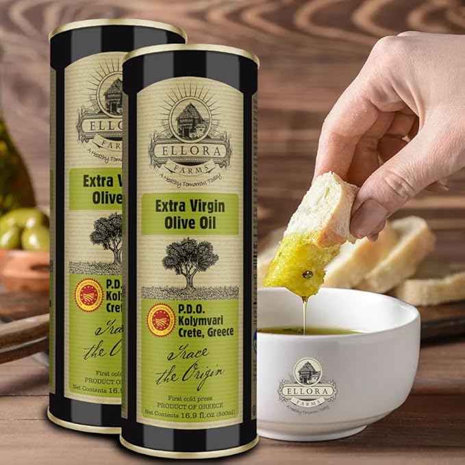 Ellora Farms, Single Estate Extra Virgin Olive Oil, PDO Crete, Greece, Traceable Olive oil, Kosher