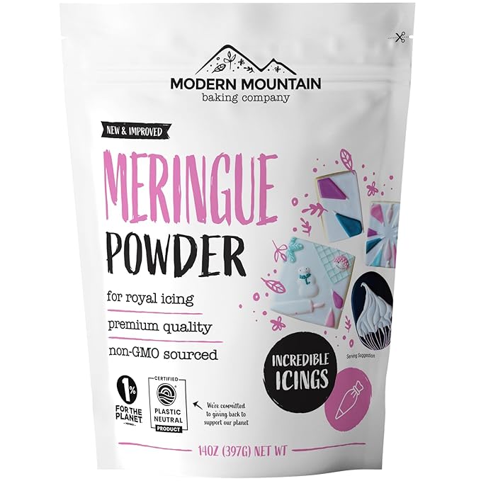 Meringue Powder (14oz) For Royal Icing, Premium Quality, High Egg White Formula, Create Incredible