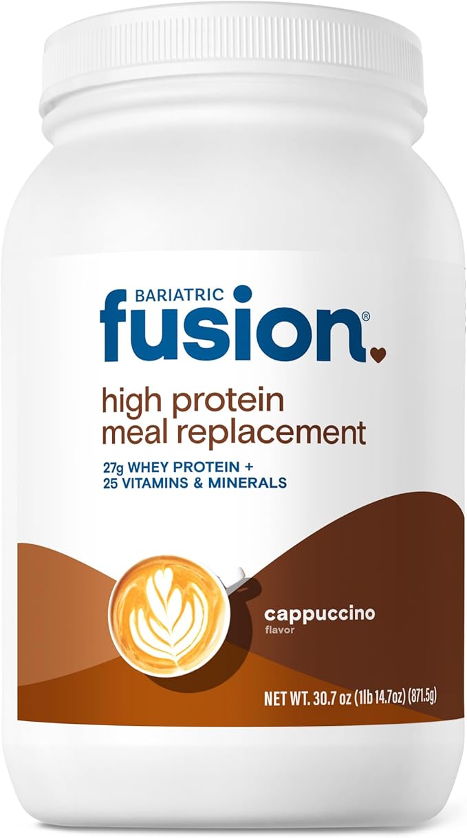 Bariatric Fusion Cappucino Meal Replacement 27g Protein Powder, 21 Serving Tub for Bariatric