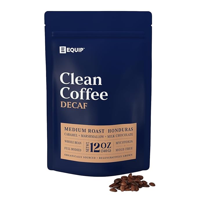 Equip Foods Decaf Clean Coffee | Gold Standard, Certified Organic, Fair Trade, Regenerative |
