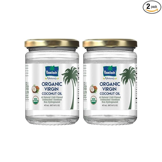 Parachute Naturalz Organic Virgin Coconut Oil | Cold Pressed | Unbleached | Unrefined |