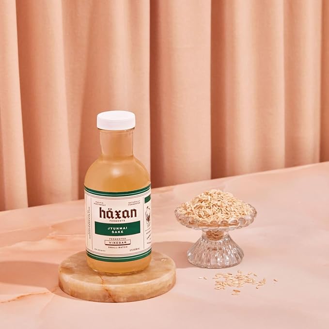 Haxan Ferments Jyunmai Sake Rice Vinegar - Made with Seattle-Brewed Tahoma Fuji Sake | Bright