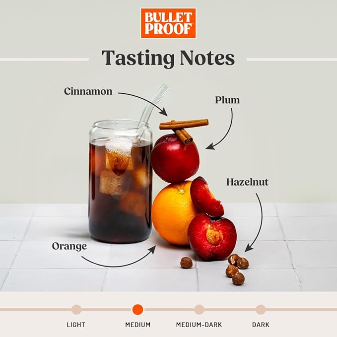 Bulletproof Original Medium Roast Coarse Ground Cold Brew Coffee, 12 Ounces, Clean and Tested for