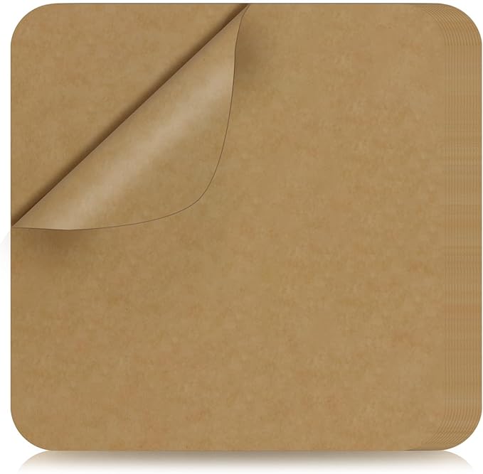 120 Sheets 12 inch Air Fryer Parchment Paper Squares,Non Stick Baking Disposable Paper Liner