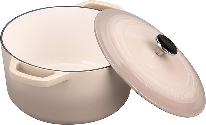 Enameled Cast Iron Dutch Oven Pot with Lid, for Bread Baking, Round Bread Oven- include Sourdough