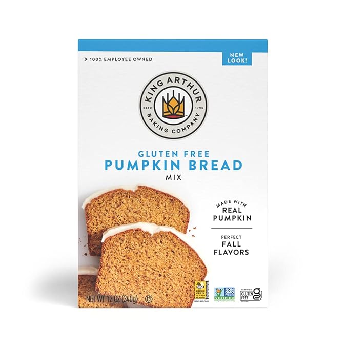 King Arthur, Gluten Free Pumpkin Bread + Muffin Mix, Gluten-Free, Non-GMO Project Verified