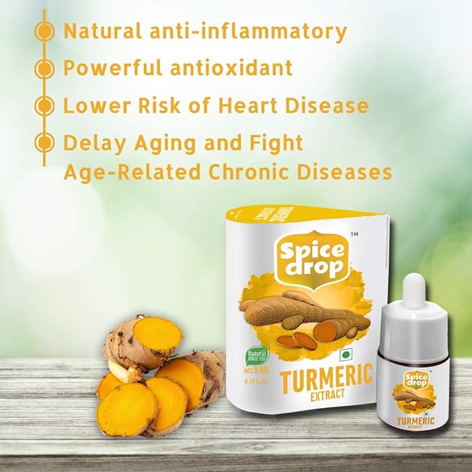 Spice Drop Turmeric Tea Latte Extract | Healthy Mix Immunity Drink | Made With Turmeric, Black