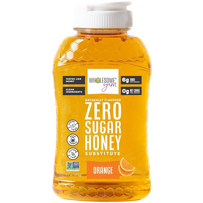 Wholesome Yum Orange Zero Sugar Honey Substitute (Keto) - Natural Sugar Free Honey Alternative With