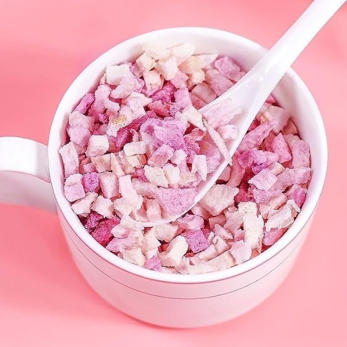 WEIJUEJIYI Freeze-dried diced Peach 100g (3.52oz) Dried Peach, Cake Decoration Ingredients
