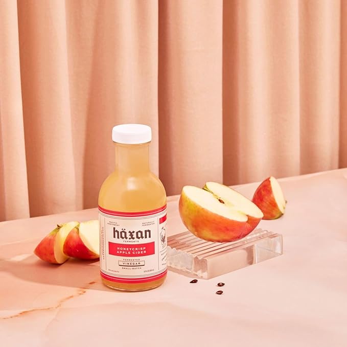 Haxan Ferments Honeycrisp Apple Cider Vinegar - 5% Acidity, Unpasteurized, Slow Fermented | Made