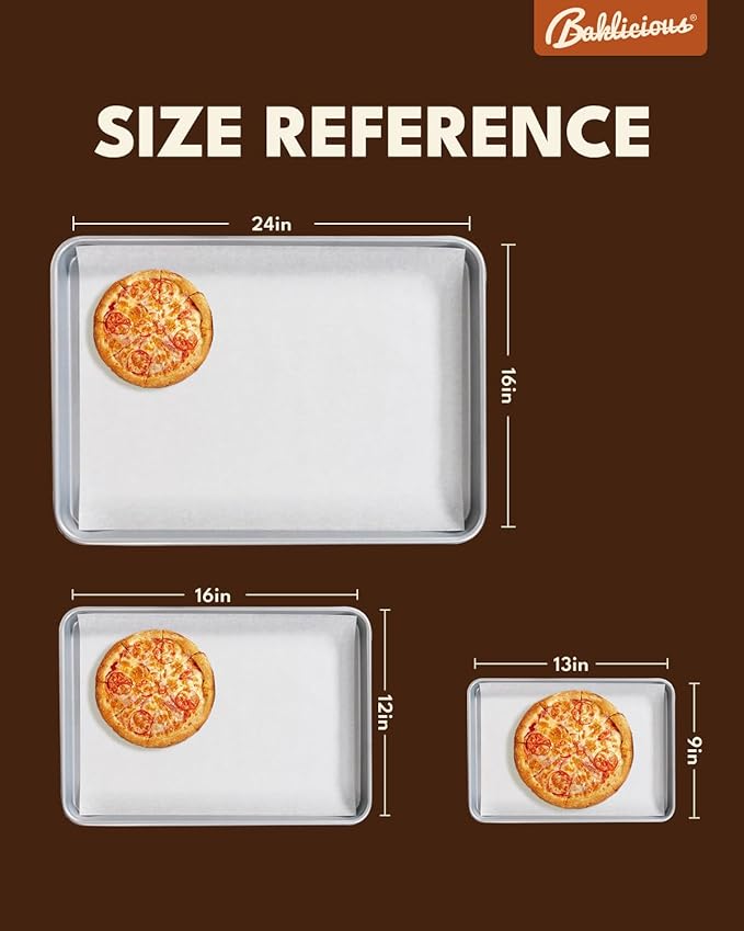16x24 inch Heavy Duty Parchment Paper Sheets, 100Pcs Precut Non-Stick Full Parchment Paper for