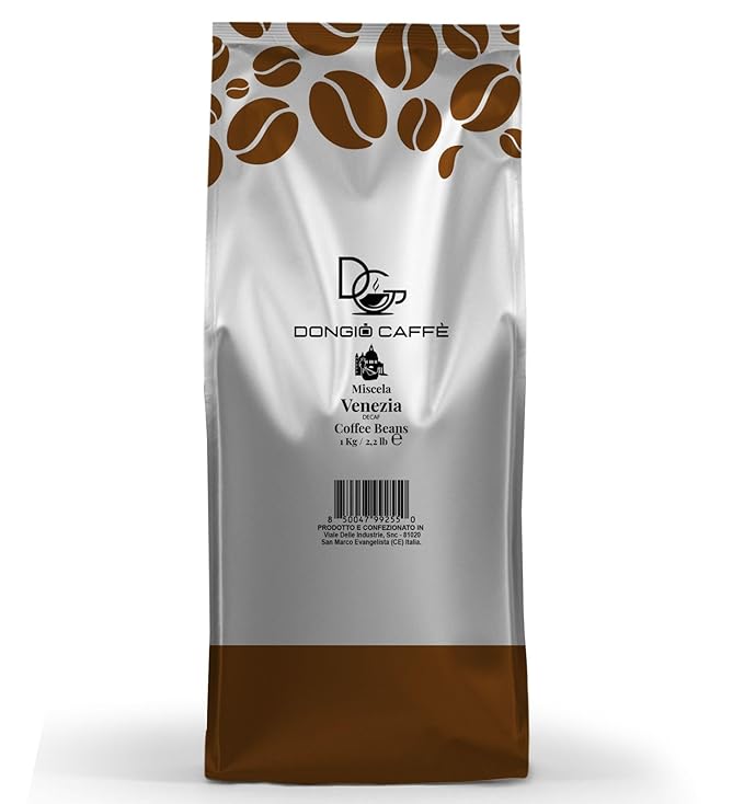 Dongiò Caffè Venezia Blend ??Whole Bean Coffee 2.2 lbs (1kg) ??Medium-Dark Roast ??Rich & Balanced