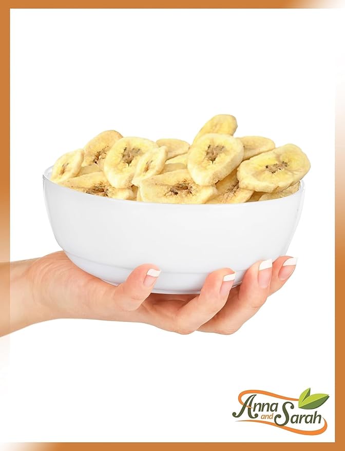 Anna and Sarah Organic Banana Chips, 3 Lbs Sweetened, Unsulfured, Non-GMO, Kosher, Vegan, Bulk in