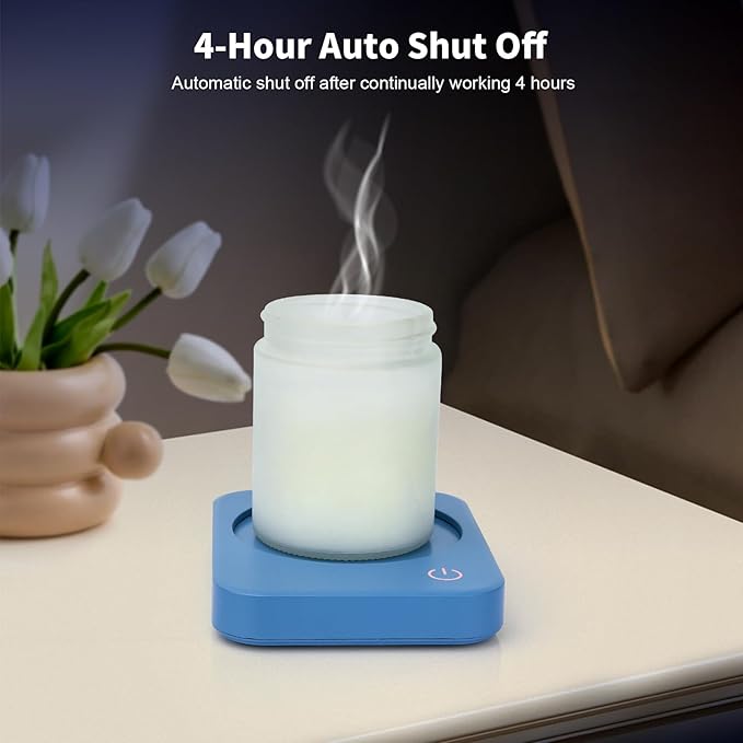 VOBAGA Coffee Mug Warmer, 4 Hours Auto Shut Off Cup Warmer for Office Home Desk with 3 Temperature