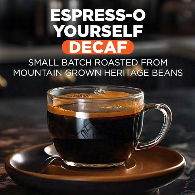 Maud's Decaf Espresso Roast Coffee Pods, 36 ct, Decaffeinated Dark Roast Recyclable Single Serve