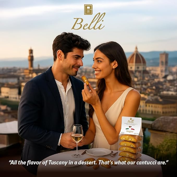 Italian Orange and Chocolate Biscotti | Made in Tuscany, Italy | Belli Traditional Semi Soft