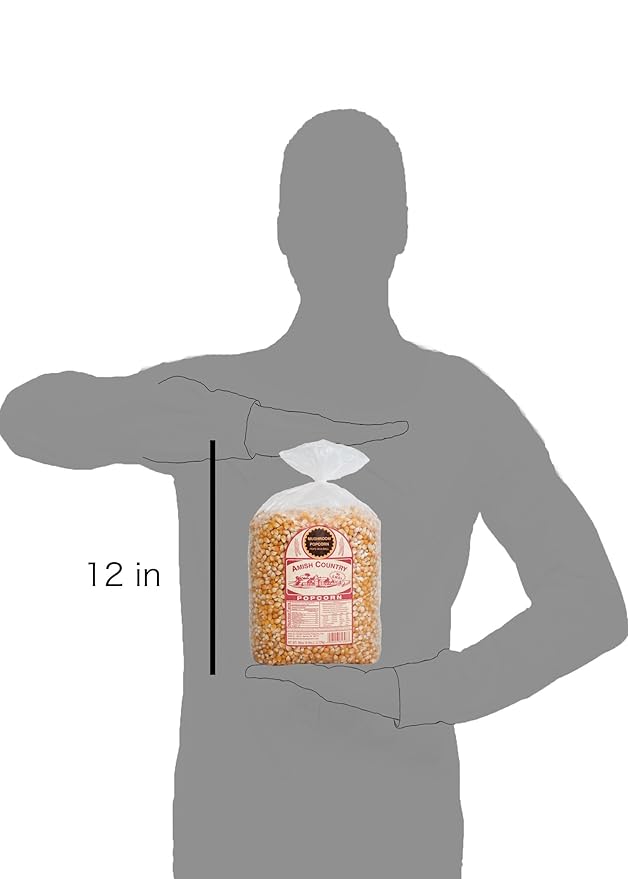 Amish Country Popcorn | 6 lb Bag | Mushroom Popcorn Kernels | Old Fashioned, Non-GMO and Gluten