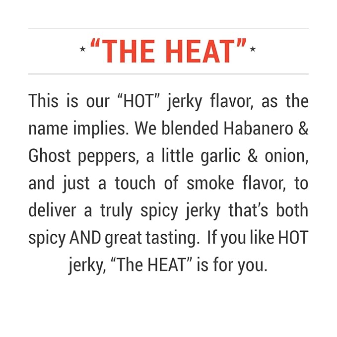 Lucky Jerky The Heat DIY Jerky Seasoning Kit - Seasons 20lbs of Meat