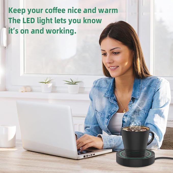 Coffee Mug Warmer with Automatic Gravity Switch,Electric Beverage Warmers for Office Home Desk Use
