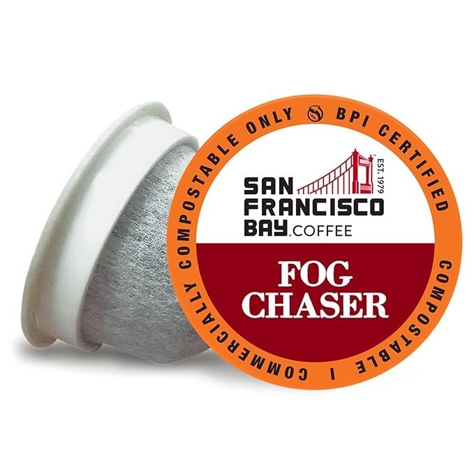 San Francisco Bay Compostable Coffee Pods - Fog Chaser (36 Ct) K Cup Compatible including Keurig